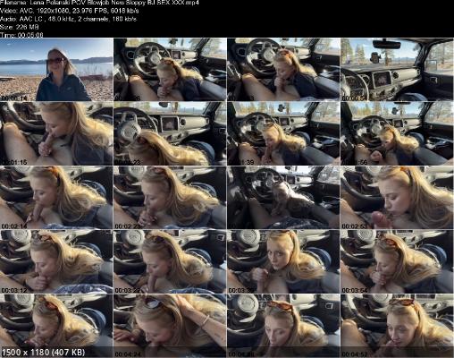 POV Blowjob In The Car - Lena Polanski 